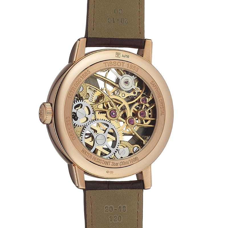 Оригинальные часы Tissot Tissot Sculpture Line Mechanical 18K Gold T71.8.471.53 механические калибр механизма eta 6497 общий вид